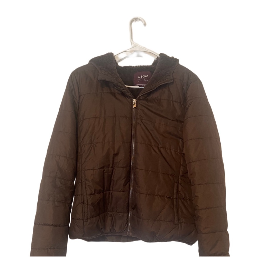 Brown Bubble Coat (jacket)